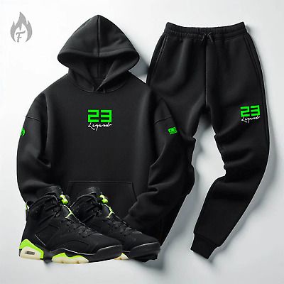 Men-Black-Sweatsuit-Match-Jordan-6-Electric-Black-Neon-23-Legend-Hoodie-Joggers-1.