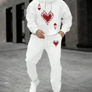 Mens-Ace-of-Hearts-Sports-Leisure-Hoodie-Set-519.