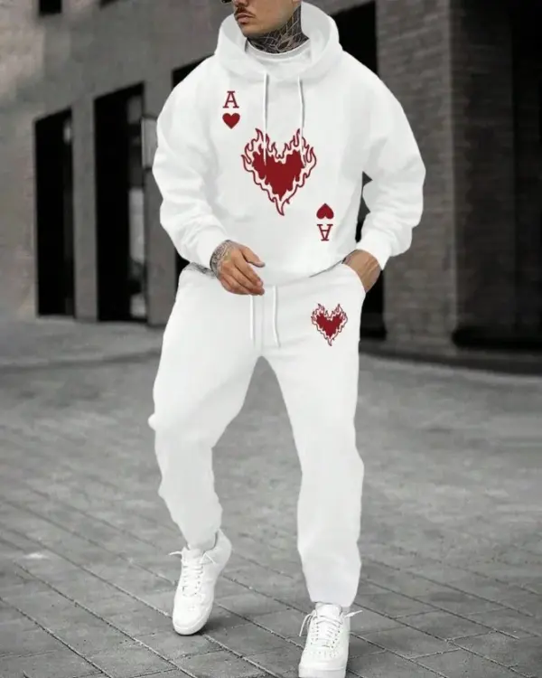 Mens-Ace-of-Hearts-Sports-Leisure-Hoodie-Set-519.