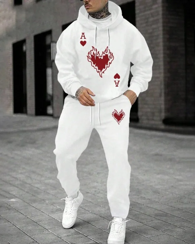 Mens-Ace-of-Hearts-Sports-Leisure-Hoodie-Set-519.