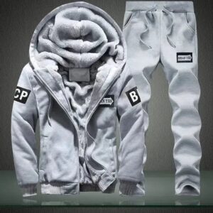 Cozy zipper sweat shirt and pant.