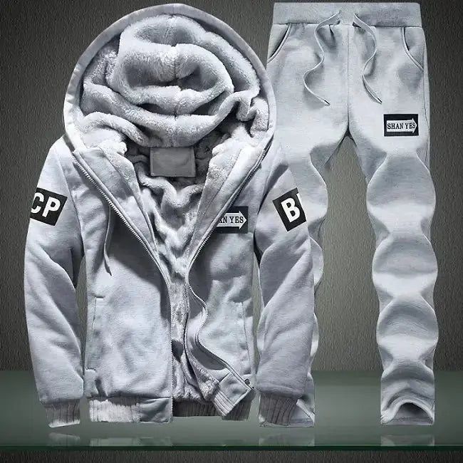 Cozy zipper sweat shirt and pant.